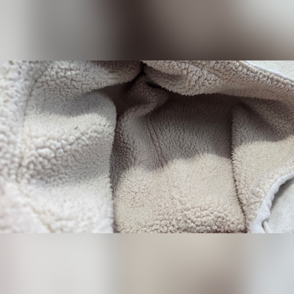 American Eagle Red Plaid Sherpa Hooded Button Up Womens Small - Picture 3 of 9